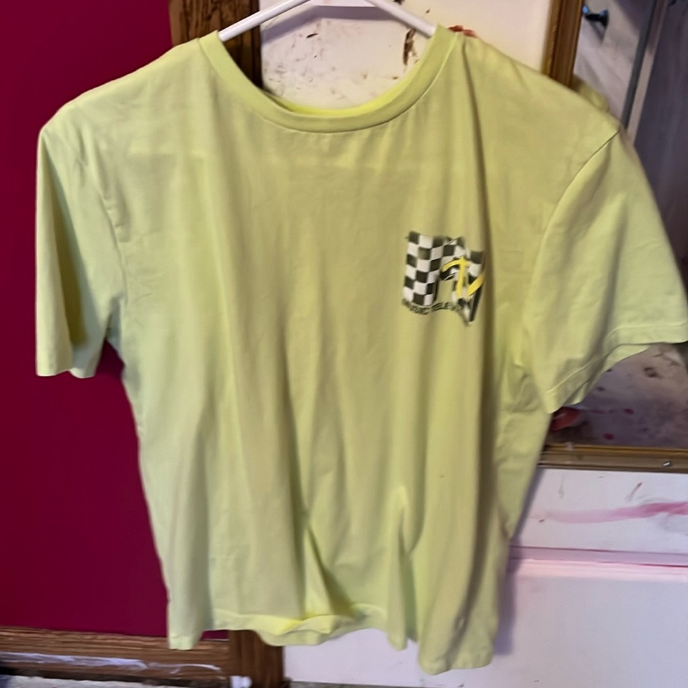 neon green graphic mtv t shirt